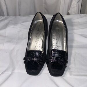 Karen Scott Black Patent Heels Size- 7.5